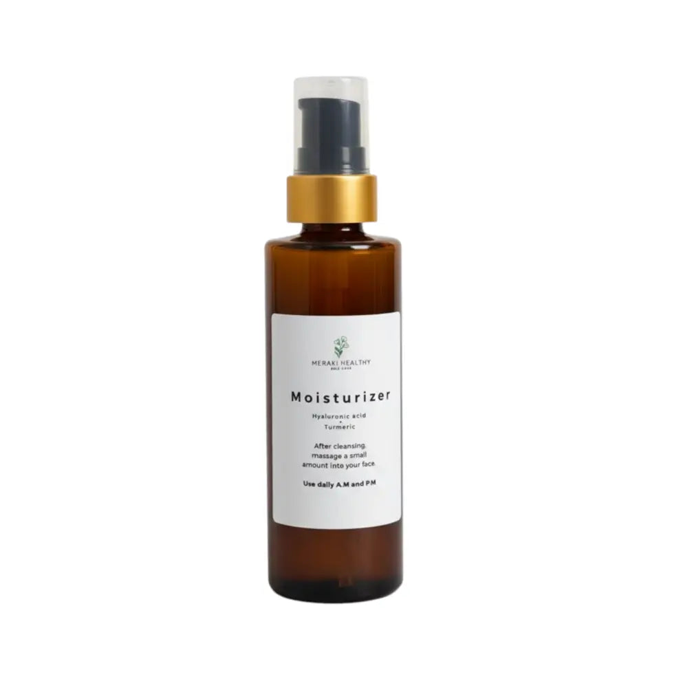 Luxury Skincare Box Gift Set by Meraki Healthy featuring Hyaluronic Acid and Turmeric Moisturizer, designed to hydrate, brighten, and rejuvenate skin naturally. This premium self-care gift box includes a full skincare routine with moisturizer, serum, scrub, soap, mask, and accessories for glowing, youthful skin. The Hyaluronic Acid deeply hydrates and plumps the skin while Turmeric helps fade dark spots and even tone. Perfect for all skin types, this natural and vegan skincare collection promotes a healthy,