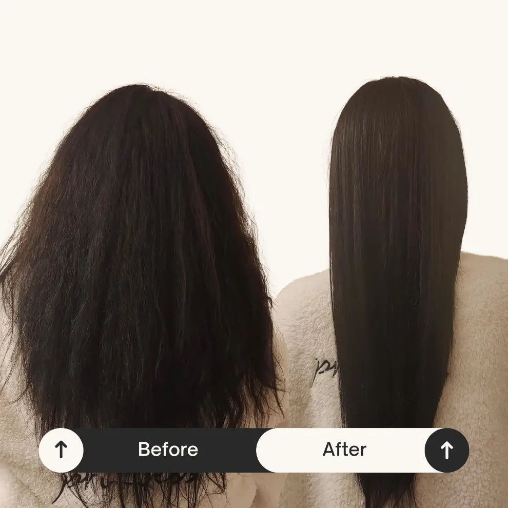 Keratin & Collagen Leave-In Hair Cream by Meraki Healthy – natural frizz control, shine, and strength treatment