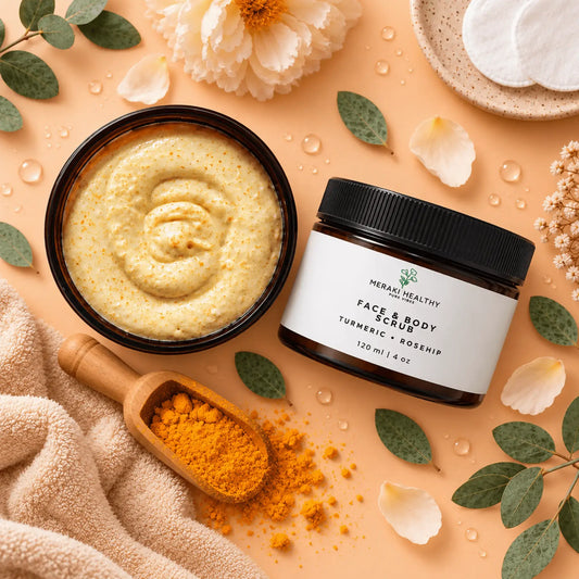 Exfoliante de Azúcar con Cúrcuma y Rosa Mosqueta | Rostro y Cuerpo