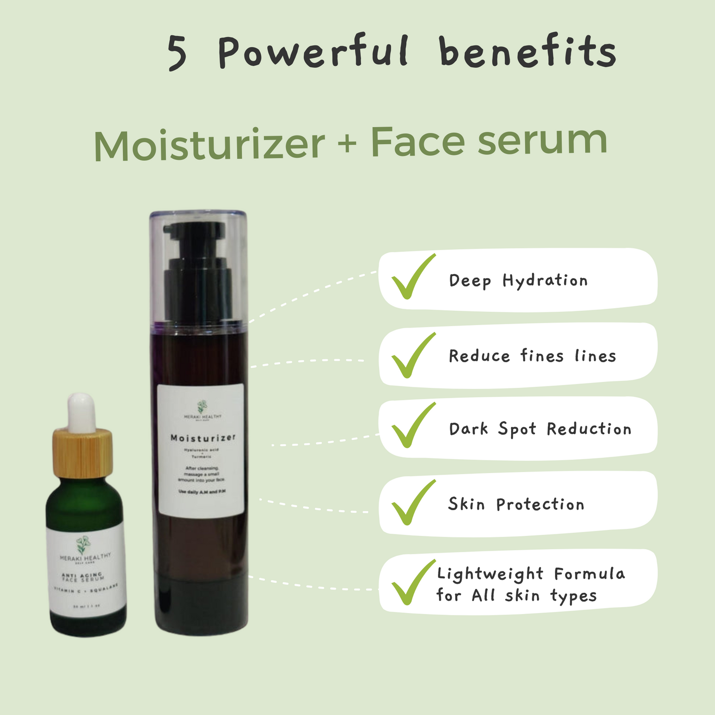 Moisturizer + Face Serum  Bundle